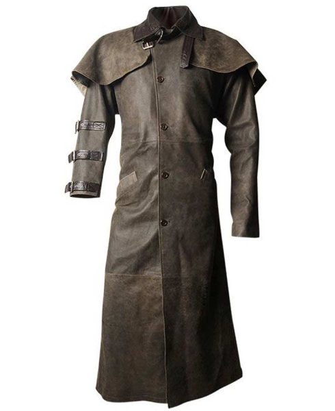 Hellboy Leather Duster Trench Coat